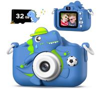 Cimizi Appareil Photo Enfant, 2.0 Pouces Appareils Photos Numériques Cadeau Jouet pour Enfants 3 à 12 Ans, Cadeau Garçons & Filles de Noël d'anniversaire, Enregistreur Vidéo HD 1080p avec 32GB Carte