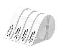 CIMOYBAI 4 Rouleaux De Ruban D'éTiquettes Thermiques Autocollantes, 12mm*40mm, Compatible Phomemo D30 / D32 / D35 / Q30 / Q30s / Q31, Marklife P11 / P12 / P15, Ieagle L11 / L12, Vretti Hp3 / Hp4