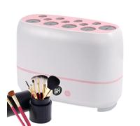 Cimpilateur sec : support de séchage de maquillage électrique, grille sèche à air pour applicateur cosmétique, séchoir à outils de beauté, nettoyant et sèche-cheveux