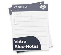 Cimpress Bloc-Notes Personnalisé, Bloc Note A4 A6 avec 50 Feuilles de Papier Sans Acide, Ajoutez Nom, Logo ou Image, Idéal Bureau ou École (A4 (21 x 29.7 cm))