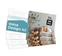 Cimpress Flyers Publicitaires Personnalisés A4 Horizontal, Impression Mat, Pack de 25, Téléchargez Votre Design pour Communication Professionnelle