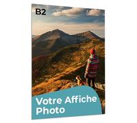 Cimpress Poster imprimable personnalisé, Art mural vertical avec photo et texte - Design personnalisé sur A4, A3, A2, A1, B2 - Pour la maison, le bureau ou les cadeaux (B2 (50 x 70.7cm))
