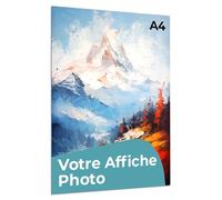 Cimpress Poster imprimable personnalisé, Art mural vertical avec photo et texte - Design personnalisé sur A4, A3, A2, A1, B2 - Pour la maison, le bureau ou les cadeaux (A4 (21 x 29.7cm))