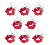 cimsfcor Lot de 8 caches de bouton d'arrêt d'urgence, protection de sécurité pour interrupteur à bouton-poussoir, coque de protection en plastique avec dos adhésif et verrouillage à clé