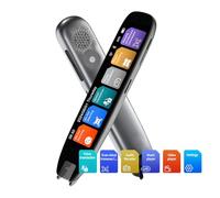 cimsfcor Stylo lecteur de scanner pour dyslexie, 142 langues en ligne, traduction vocale, langage multilingue avec caméra de numérisation et écran de 9,4 cm pour l'apprentissage, les réunions, les