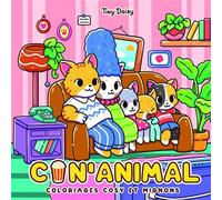Cin'animal : coloriages cosy et mignons - Tiny Daisy - Panini Comics - broché - Livre-jeu