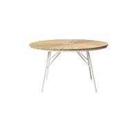 cinas Table 'Ellen' marron / blanc, Taille Ø130xH74 cm