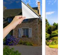 Cinbee Miroir Film de Fenêtre Anti Regard intérieures ou extérieures 60x200 cm, Film Solaire Anti Chaleur sans Tain, UV Film pour Vitre Statique Adhesif Protection de Soleil