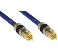 CINCH KABEL AUDIO - PREMIUM - VERGOLDETE STECKER - 1X CINCH STECKER STECKER - 10M