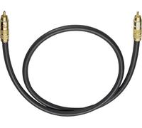 Cinch-RCA audio Câble de raccordement [1x Cinch-RCA mâle - 1x Cinch-RCA mâle] 15.00 m anthracite contacts dorés Oehlbach NF 214