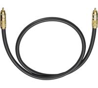 Cinch-RCA audio Câble de raccordement [1x Cinch-RCA mâle - 1x Cinch-RCA mâle] 6.00 m anthracite contacts dorés Oehlbach NF 214 SUB