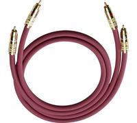 Cinch-RCA audio Câble de raccordement [2x Cinch-RCA mâle - 2x Cinch-RCA mâle] 0.70 m anthracite contacts dorés Oehlbach NF 214
