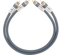 Cinch-RCA audio Câble de raccordement [2x Cinch-RCA mâle - 2x Cinch-RCA mâle] 4.00 m anthracite contacts dorés Oehlbach NF 14