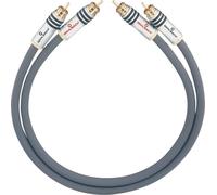 Cinch-RCA audio Câble de raccordement [2x Cinch-RCA mâle - 2x Cinch-RCA mâle] 4.75 m anthracite contacts dorés Oehlbach NF 14