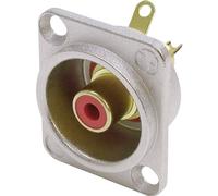 Cinch/RCA embase femelle, contacts droits Neutrik NF2D2 Nombre de pôles: 2 argent, rouge 1 pc(s)