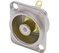 Cinch/RCA embase femelle, contacts droits Neutrik NF2D9 Nombre de pôles: 2 argent, blanc 1 pc(s)