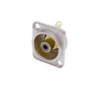 Cinch/RCA embase femelle, contacts droits NF2D0 Nombre de pôles (num): 2 argent, noir