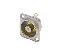 Cinch/RCA embase femelle, contacts droits NF2D9 Nombre de pôles (num): 2 argent, blanc