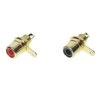 Cinch/RCA embase femelle TRU COMPONENTS TRU-30K111 1601055 Nombre de pôles: 2 mono rouge, noir 2 pc(