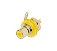 Cinch/RCA embase femelle, verticale AV NYS367-4 Nombre de pôles (num): 2 jaune