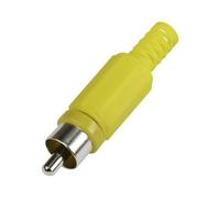 Cinch/RCA Fiche mâle droite TRU COMPONENTS 595231 Nombre de pôles: 2 jaune 1 pc(s)