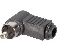 Cinch/RCA mâle, coudé TRU COMPONENTS TC-2518014 Nombre de pôles: 2 noir 100 pc(s)