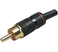 Cinch/RCA mâle, droit BKL Electronic 0101012 Nombre de pôles: 2 rouge