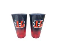 Cincinnati Bengals NFL Lot de 2 verres à pinte 475 ml