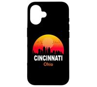 Cincinnati Ohio Vintage Sunset Retro City State USA Coque pour iPhone 16