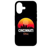 Cincinnati Ohio Vintage Sunset Retro City State USA Coque pour iPhone 17