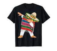 Cinco De Mayo Dabbing Mexican Sombrero Fiesta Mexico Kids T-Shirt