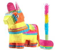 Cinco de Mayo Donkey Pinata For Kids Birthday Party (13 x 20 x 5 po) Pour Faire Fiesta Taco Party Supplies Luau Event Photo Props Mexican Mexican