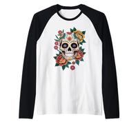 Cinco de Mayo Le Jour des Morts Dia De Los Muertos Sugar Skull Manche Raglan