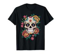 Cinco de Mayo Le Jour des Morts Dia De Los Muertos Sugar Skull T-Shirt