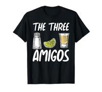 Cinco de Mayo Les Trois Amigos Tequila au sel de Lime T-Shirt