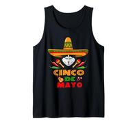 Cinco de Mayo Siberian Husky Funny Dog for Cinco de Mayo Débardeur