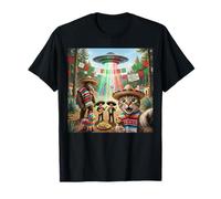 Cinco De Mayo Sombrero Selfie Chat avec Bigfoot UFO Nacho T-Shirt