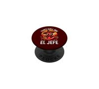 Cinco De Mayo The Boss Blague Humoristique They Call Me El Jefe PopSockets PopGrip Adhésif