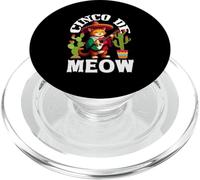 Cinco De Meow Chat Mexicain Patrimoine Mexique Cinco De Mayo PopSockets PopGrip pour MagSafe