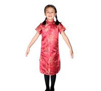 Cinda Dragon et Phoenix Filles Satin Robe Chinoise