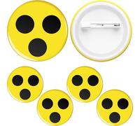 Cindeer 4 Pcs Badges à Boutons Badge Malvoyant avec Clip Insigne d'Aveugle Épinglette Malvoyante Pins à Broche d'Aveugle pour Aide à Déficience Visuelle(Braille)