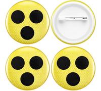 Cindeer 4 Pièces Signe Aveugle Insigne Réfléchissant Badges pour Aveugles avec Épingle Brassard Aides au Quotidien pour Malvoyants Cadeaux d'Aide (Braille Reflectante)