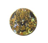 CInderace Pokemon Coin - Grande taille - 5,1 cm - Plastique argenté - Battle Academy