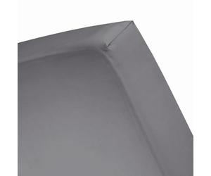 Cinderella Drap-housse en jersey Uni, Coton, Anthracite, 80-90 x 210-220cm
