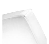 Cinderella Drap-housse en jersey Uni, Coton, Blanc., 140x210-220 cm