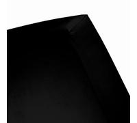 Cinderella Drap-housse en jersey Uni, Coton, Noir , 80-90 x 210-220cm