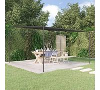 CINDERFUL Belvédère Anthracite 4x4 m 180 g/m² Tissu et Acier Structures extérieures