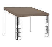 CINDERFUL Belvédère Mural 3x3 m Taupe Tissu Structures extérieures