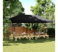 CINDERFUL Tente de réception Pliable escamotable Noir 580x292x315 cm Structures extérieures