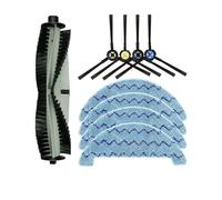 CINDTRGA Kit d'accessoires for aspirateur Robot ZACO A10, Brosse Principale, Brosse latérale, Chiffons de vadrouille lavables, pièces de Rechange for Chiffons (Color : Set B)